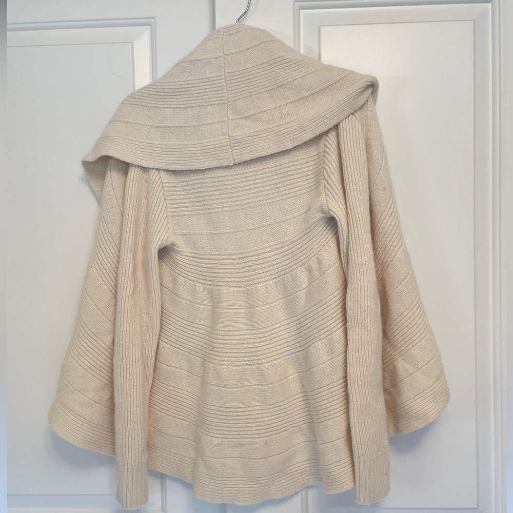 Whbm Sz Xs Open Front Cardigan Asymmetric Longer … - image 4